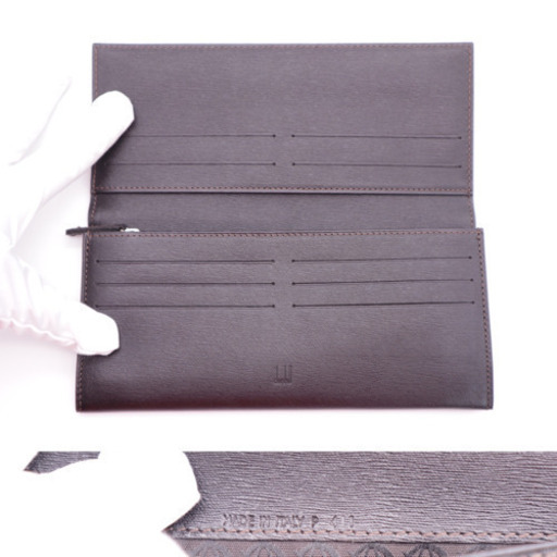 《dunhill/サイドカー 二つ折り長財布》Sランク FP1010E 未使用品