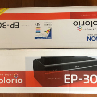 インク付き　EPSONプリンター　カラリオ　EP-302の画像