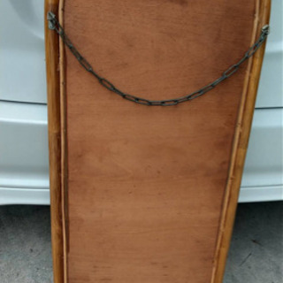 全身鏡　藤枠　ミラーの画像