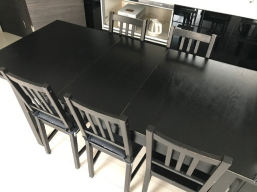 ◆お話中　IKEA 伸長式ダイニングテーブル