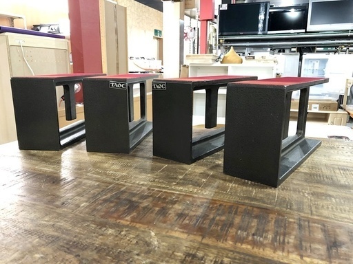 TAOC タオック スピーカーベース スピーカースタンド SPB-300DH-B 現状　4個セット