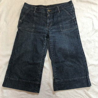 無印良品　クロップドデニム