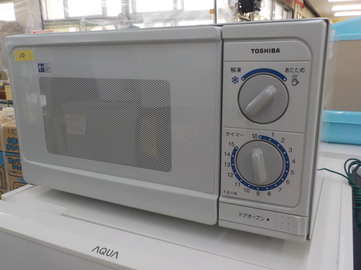 ID:G924510　ターンテーブル式電子レンジ（２０１０年東芝製）