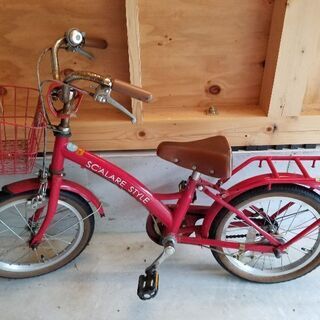 16インチ自転車(赤色)