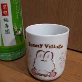 うさぎ柄湯呑