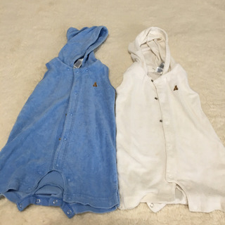 2点セット激カワ‼️baby GAP パイル地 ロンパース の画像