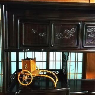 和風棚　飾り棚　収納棚の画像