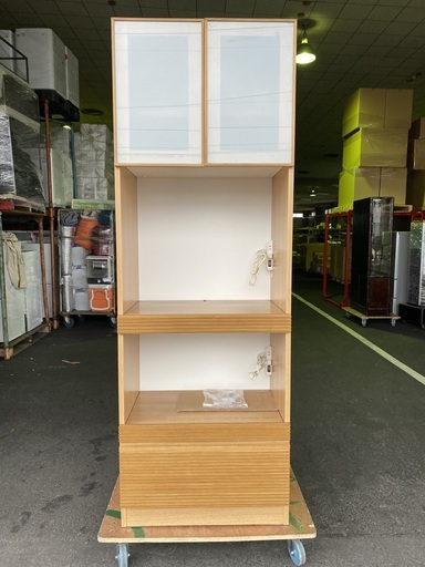 レンジボード 食器棚 収納棚 ナチュラル 中古品