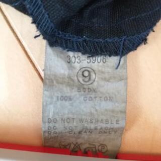 中古裏地なし黒綿トレンチコートの画像