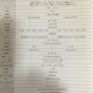 液晶テレビの画像