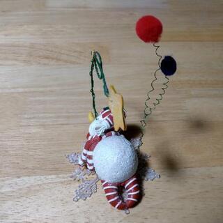 可愛いサンタの置き物の画像