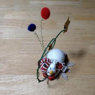 可愛いサンタの置き物の画像