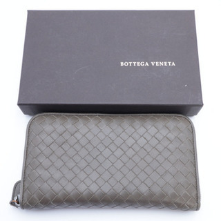 《BOTTEGA VENETA/イントレチャート ラウンドファスナー長財布》箱