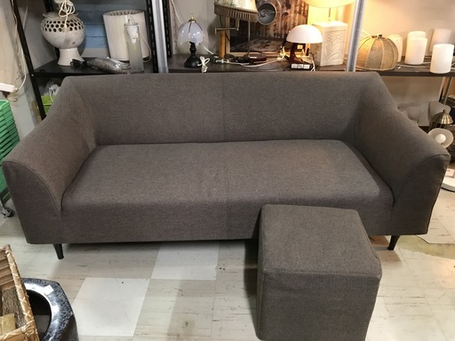 JF00499 ソファーオットマン付　3人掛け　ソファー