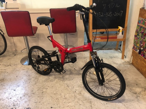 【取引き中。前後サス付き！】20インチ 折りたたみ自転車６段