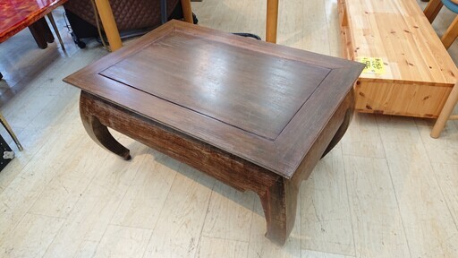 ★バリ アジアン家具 オピウムテーブル 無垢 センターテーブル☆90×60×44☆配達可能 買取帝国 朝霞店
