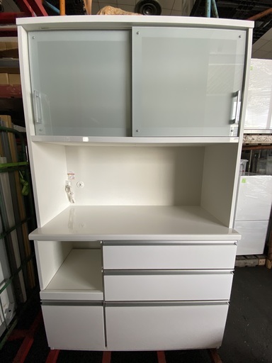 レンジボード 松田家具 白 収納棚 中古品