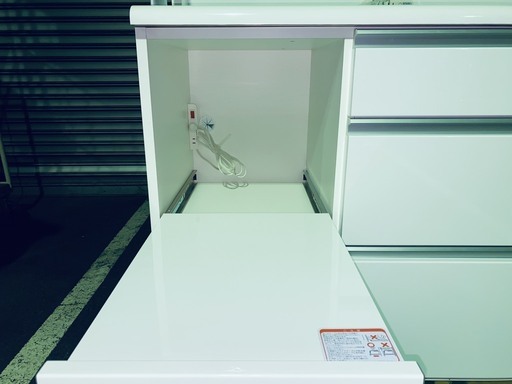 レンジボード シギヤマ家具工業 サンモア 白 収納棚 中古品
