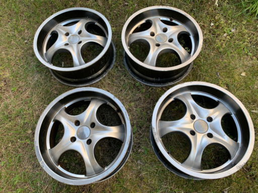 【深リム】Euro heart 17インチ 4本 7J +8 +38 114.3 4H 4穴 ユーロハート