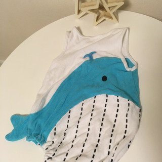 ベビーロンパース クジラ パイナップルの画像