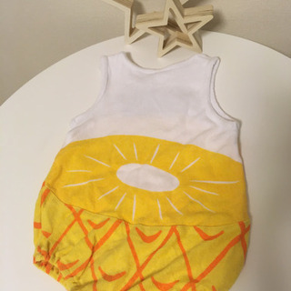 ベビーロンパース クジラ パイナップルの画像