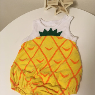 ベビーロンパース クジラ パイナップルの画像