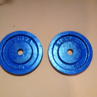 トレーニング用　バーベル5㎏×２　3000円(1500円×２）②