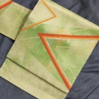 ご検討中👘 正絹 紗 絽 盛夏用 名古屋帯 ♪お太鼓柄 美品