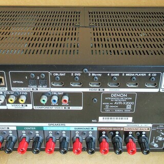 ☆デノン DENON AVR-X2000 7.1ch AVサラウンドレシーバー◆4Kディスプレイにフル対応の画像