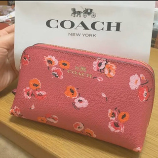 coach 花柄ポーチ