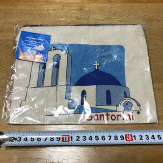 チャックとストラップ付きケース ギリシャお土産