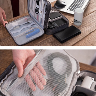 【新品】ipad ケーブル収納　マルチケース　二層式　の画像