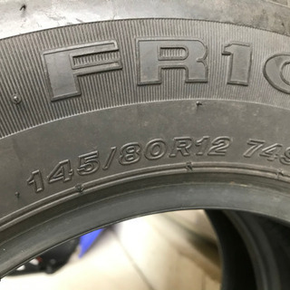 145/80R12 夏タイヤ　バリ山　2本セットの画像