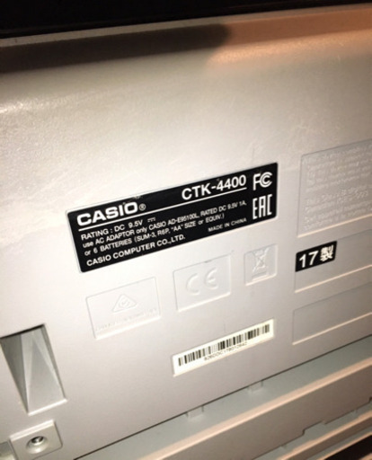 カシオCTK4400   極美品　電子ピアノ‼️