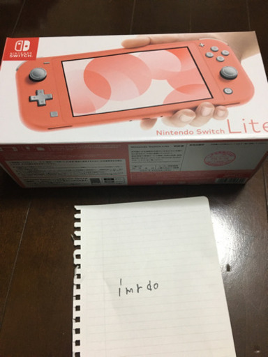 nintendo switch lite コーラルピンク　未開封