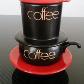 ベトナム式 陶器製コーヒーカップ&フィルター