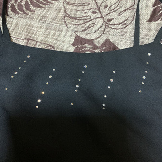 キラキラ付きキャミソール 黒　サイズMの画像