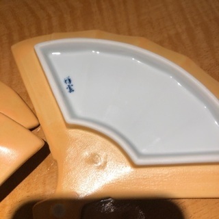 扇型　金彩　皿　5枚セットの画像