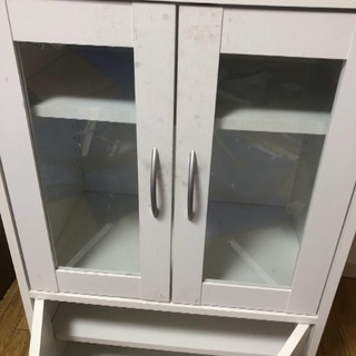 ニトリ 食器棚 収納棚 キャビネット ホワイト
