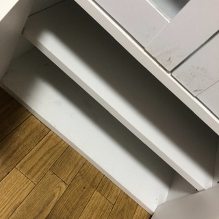 ニトリ 食器棚 収納棚 キャビネット ホワイトの画像