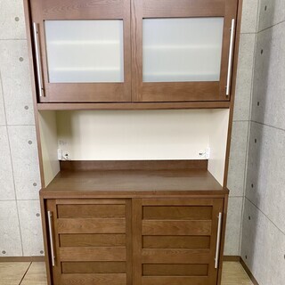 3*7 モリタインテリア 大川家具 食器棚 キッチンボード レンジボード 高級家具