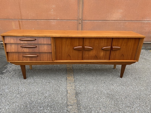 サイドボード ブラウン アンティーク調 ヴィンテージ調 W2120 中古品