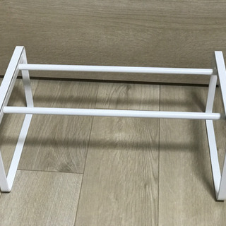 【美品】(値下げました)伸縮シューズラック スリム靴収納 fra...