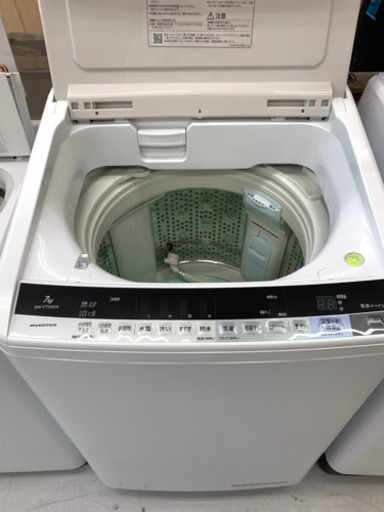 値下げ⤵︎綺麗‼️2017年製　HITACHI ビートウォッシュ　全自動洗濯機7kg