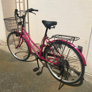 ママチャリ 赤 中古の画像