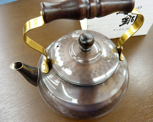 未使用 美銅シリーズ 2リットル ケトル ブロンズ加工 copper 100 新光金属 2L やかん ヤカン 札幌 西岡店