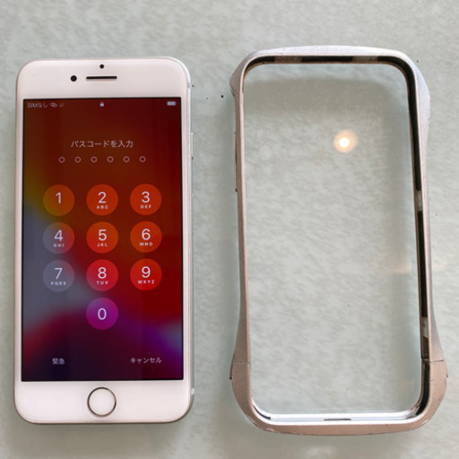 iPhone7 Silver 128GB SIMフリー Deff CLEAVE