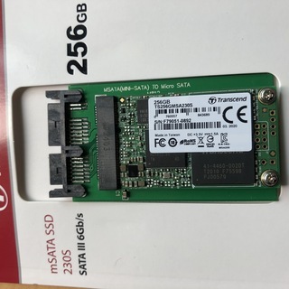 mSATA SSD256GB　Transcend製（ソリッドステ...