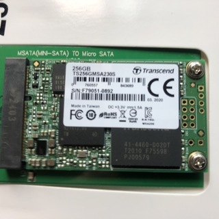 mSATA SSD256GB　Transcend製（ソリッドステートドライブ）の画像