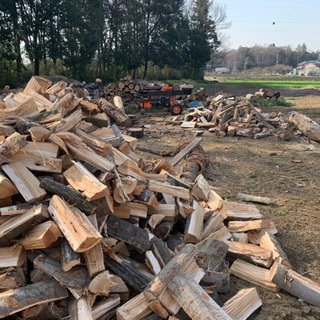 薪 軽トラ、平積み、焚きつけ用スギサービス